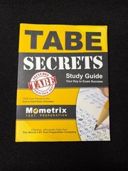 TABE Secrets Study Guide : TABE Exam Review for the Test of Adult