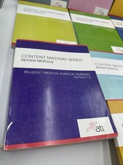 ATI Content Mastery Series Review Modules 2019 Set 10 Books Study Test RN Nursin