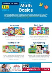 School Zone – Math Basics 2 Workbook – 64 Pages, Ages 7 to 8, 2nd Grade….