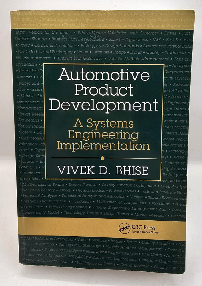 Automotive Product Development A Systems Engineering Implementation Bhise PB