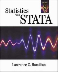 Statistics with STATA, Version – Paperback, by Hamilton Lawrence C. – Very Good
