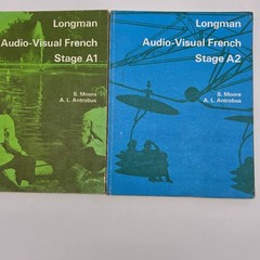 Longman Audio Visual French Stage A1 And Stage A2 French Language Books 1976