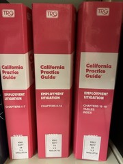California Practice Guide Employment Litigation 2025 Rutter Group