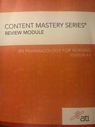 RN Pharmacology for Nursing 8.0 – Paperback By ATI – VERY GOOD