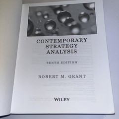 Contemporary Strategy Analysis, 10th Edition By Robert M. Grant, Paperback