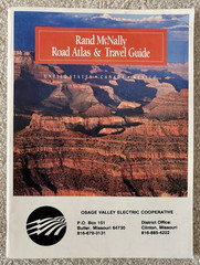 Vtg. 1992 Rand McNally US Road Atlas Color Highway Maps w/ Canada Mexico 96 page