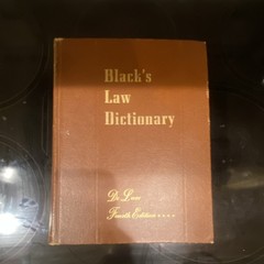 Black’s Law Dictionary Fourth Edition De Luxe Hardcover Law Book