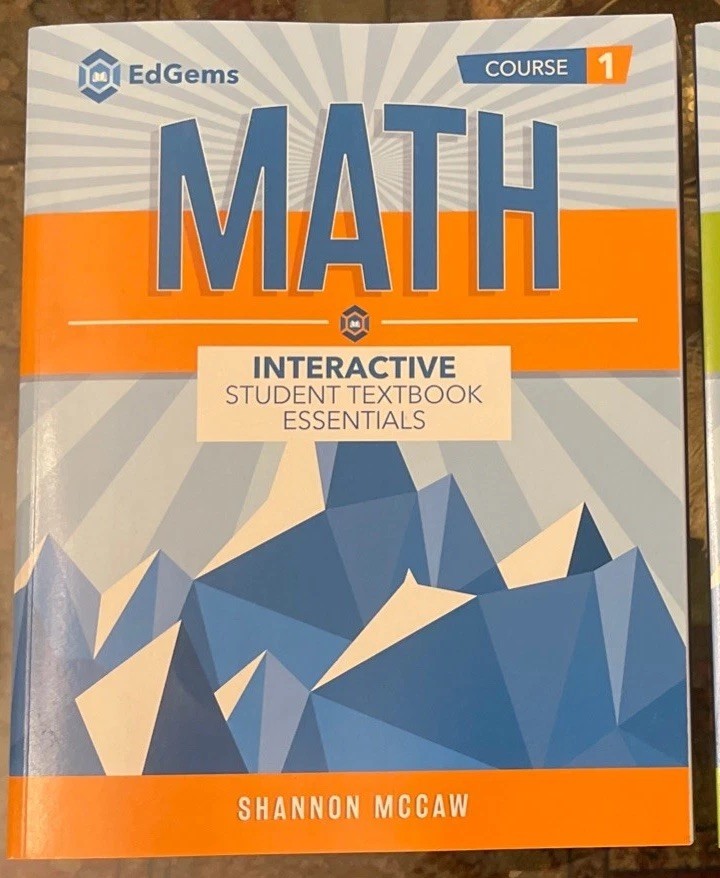 EdGems Math Interactive Student Textbook Essentials Course 1, Shannon McCaw