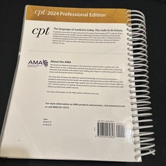 CPT Professional 2024 – Spiral-bound, by American Medical Association Good