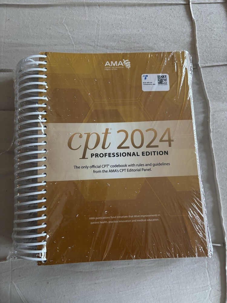 CPT 2024 Professional Edition Codebook With Rules & Guidelines AMA Association..