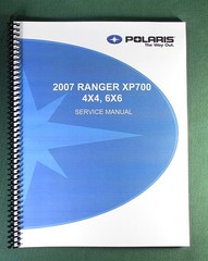 2007 Polaris Ranger XP 700 4X4/6X6 Service Manual: 329 Pages & Protective Covers