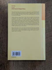 A First Course In Category Theory Agore Springer Universitext Softcover Math