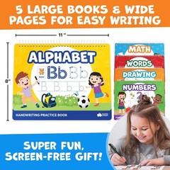 Magic Grooved Writing Practice for Kids Age 3-5 – Grooved Writing Books for K…