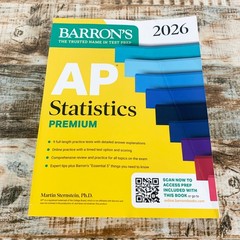 AP Statistics Premium, 2026 – Martin Sternstein Ph.D. (Paperback) Barron’s