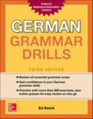 German Grammar Drills, Third Edition, Swick, Ed, Good Book