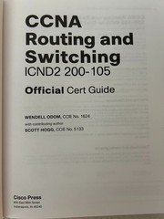 Wendell Odom, Official Cert Guides: ICND1 100-105; ICND2 200-105