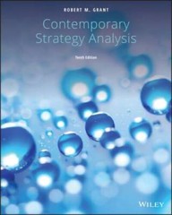 Contemporary Strategy Analysis – Paperback By Grant, Robert M – GOOD