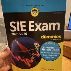 SIE Exam 2025/2026 For Dummies 4th Ed Book Study Guide Steven M. Rice