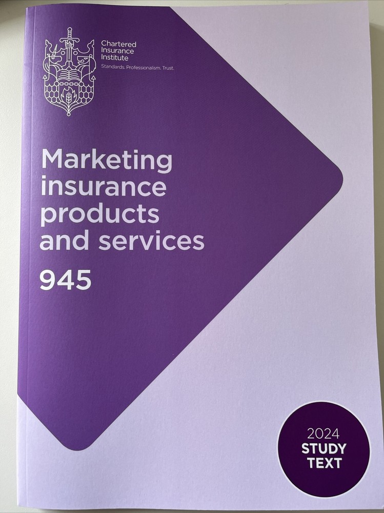Marketing Insurance Products and services 945 – CII Book – 2024 Edition
