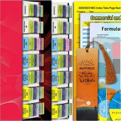 2020/2023 NEC Self-Adhesive Color-Coded Tabs with Waterproof Chart & Stickers