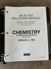 Selected Solutions Manual Chemistry Molecular Approach Tro 4th Ed