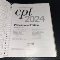 CPT Professional 2024 by American Medical Association (2023, Trade Paperback)
