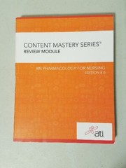 ATI Content Mastery Series Review Modules 2019 Set 9 Books Study Test RN Nursing