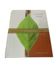 College accounting Book 9th edition 1-13 Mcquiag Bille Hardcover Text Book