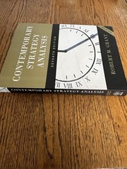 Contemporary Strategy Analysis by Robert M. Grant (2010) Paperback