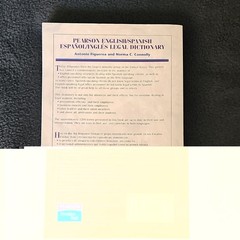 Pearson English/Spanish Español/Inglés Legal Dictionary PB ISBN 0131137387