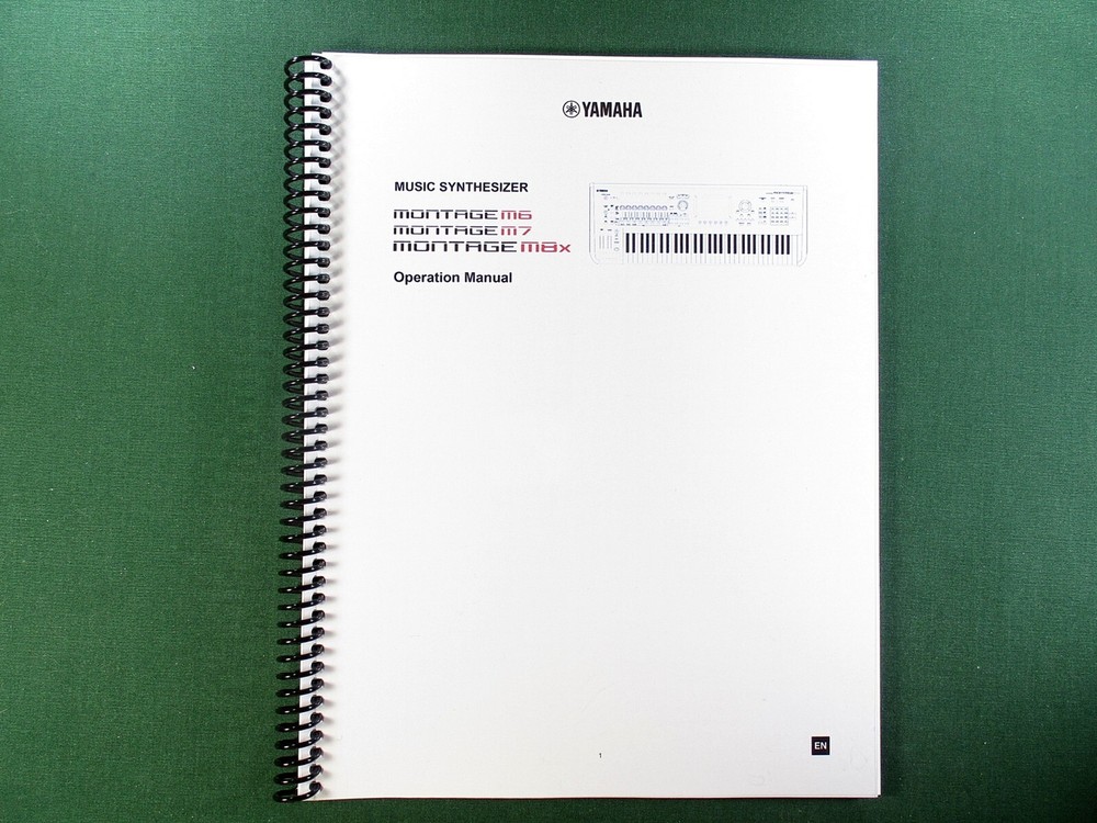 Yamaha Montage M6 M7 M8X Owner’s Manual: 590 Pages in Color & Protective Covers!