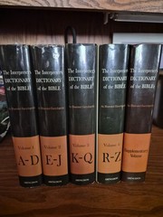 The Interpreter’s Dictionary of the Bible 5-Vol Set HC Illus Dust Jacket