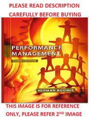 Performance Management by Herman Aguinis 3rd Intl Softcover Ed Same Book