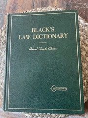 Black’s Law Dictionary Revised Fourth 4th Edition 1968 Henry Campbell Black C473