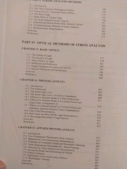 Experimental Stress Analysis by James W. Dally and William F. Riley (2005,…