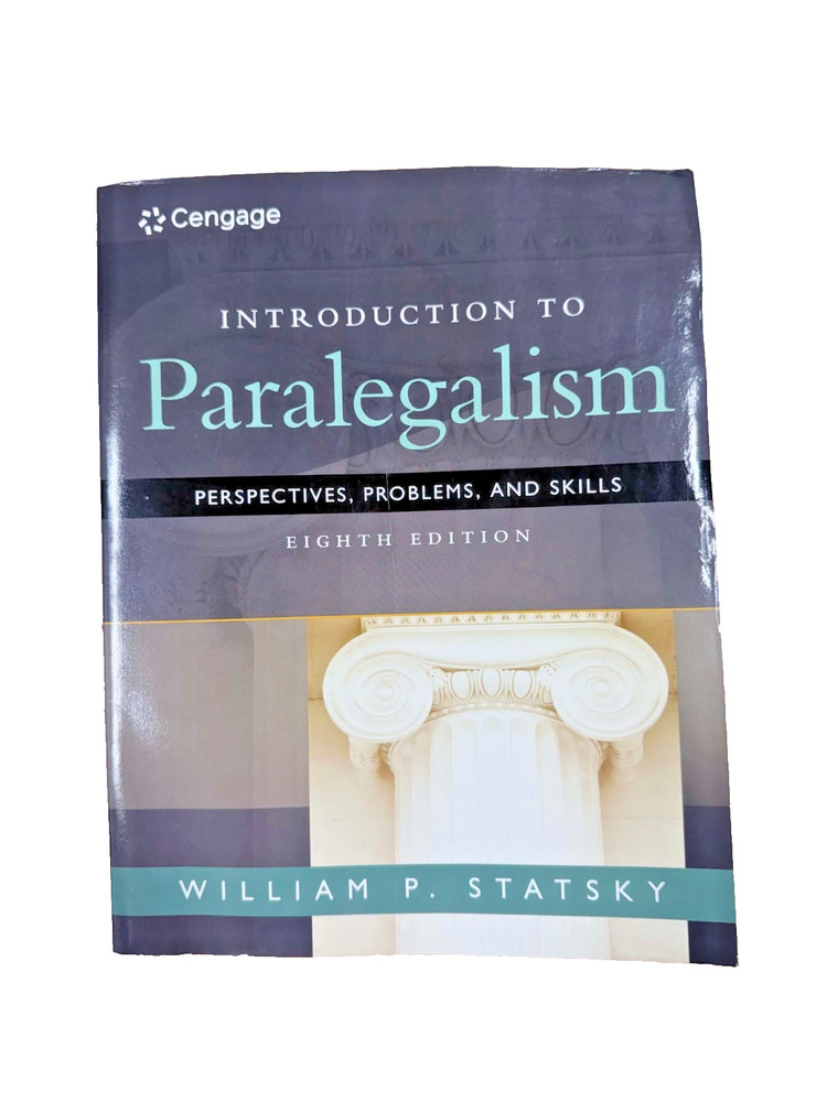 Introduction to Paralegalism 9th Ed Textbook by Statsky & Tepper, Water Damage