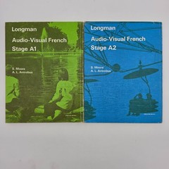 Longman Audio Visual French Stage A1 And Stage A2 French Language Books 1976