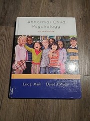 Abnormal Child Psychology by David A. Wolfe and Eric J. Mash (2012, Hardcover)