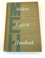 Modern English Handbook, Fourth Edition, Gorrell and Laird, 1967, Vintage