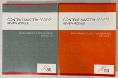 Set of 9 ATI Nursing/RN Content Mastery Series Review Module Books *NICE & CLEAN