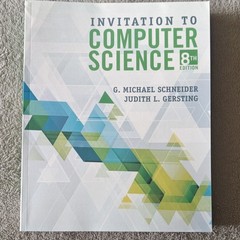 Cengage Invitation to Computer Science 8th Edition Schneider Gersting Paperback