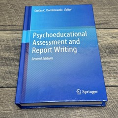 Psychoeducational Assessment and Report Writing 2nd Ed Springer Dombrowski 2020