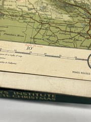 Antique 1924 Bartholomew’s 1/2 Inch to 1 Mile Cloth Map No 12 Central Perthshire