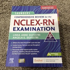 Saunders Comprehensive Review for NCLEX-RN Nursing Exam Prep Book No Code