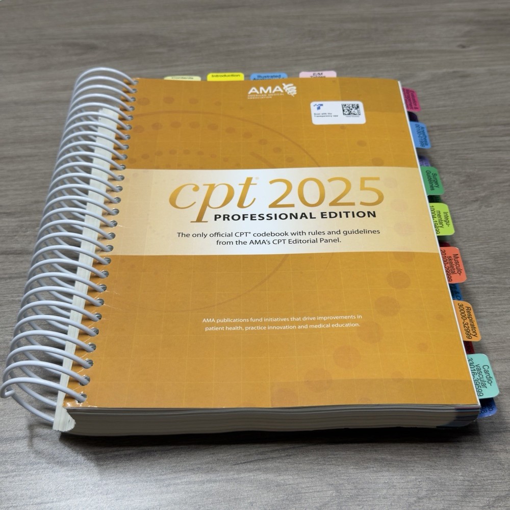CPT 2025 Professional Edition AMA American Medical Association Tabs