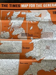 3 Maps Of great Britain General Election Map 1964 Times Telegraph Geographia