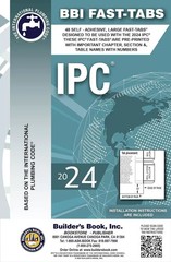 2024 International Plumbing Code (IPC) Fast-Tabs by Builder’s Book
