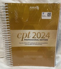 CPT 2024 Professional Edition Sealed AMA Spiral Bound 9781640162846