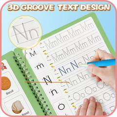 Magic Practice Copybook, Reusable Writing Practice Book, for Preschool Kids Age