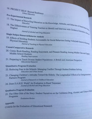 A CROSS SECTION OF EDUCATIONAL RESEARCH ~ L. LYNE ~ 1999 ~ JOURNAL ARTICLES